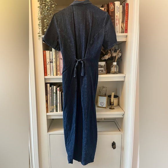 VINTAGE Denim Maxi Dress - Picture 5 of 5